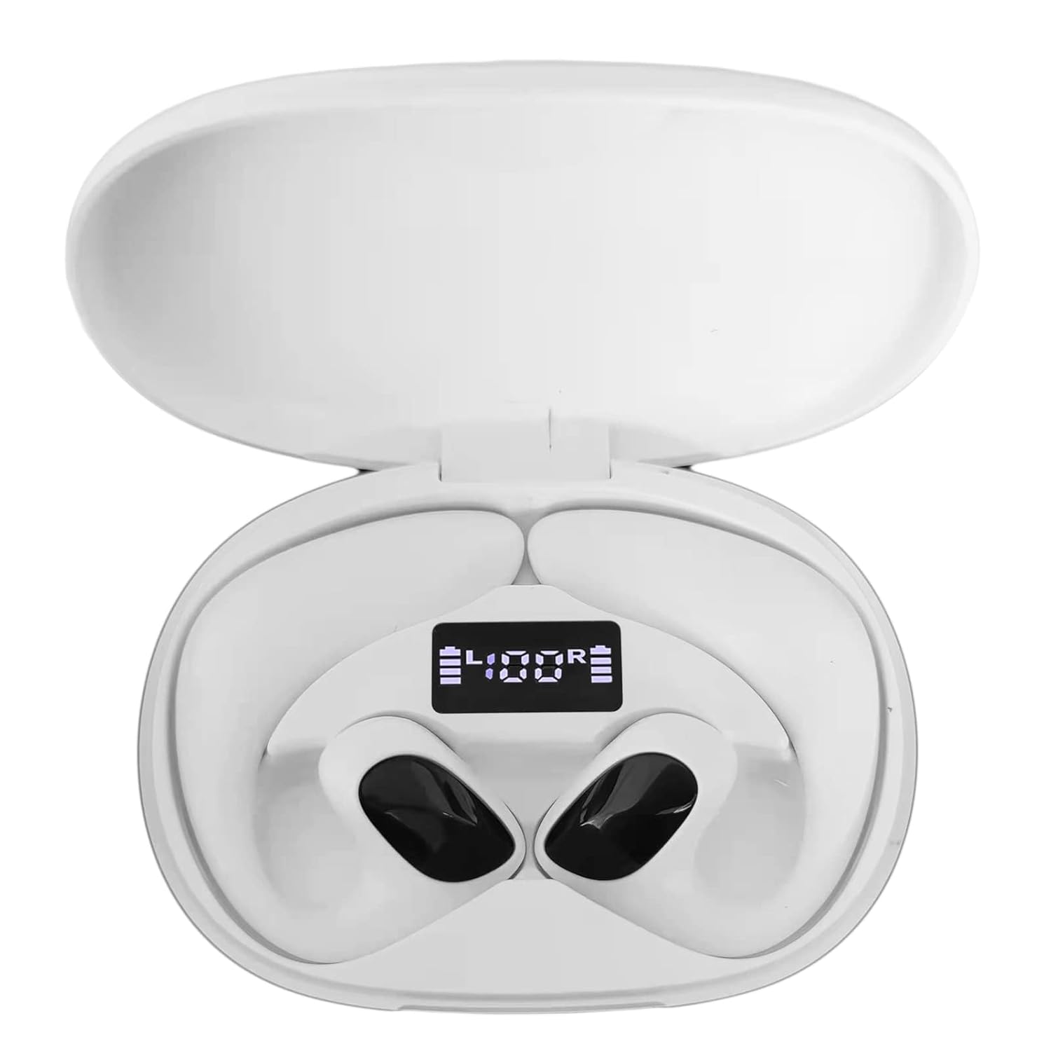 Xmenha Wrap Around Over Ear Wireless Bluetooth Headphones with Ear Hook Mic and Bone Conduction Technology for Enhanced Sound Quality - View 8 of 9