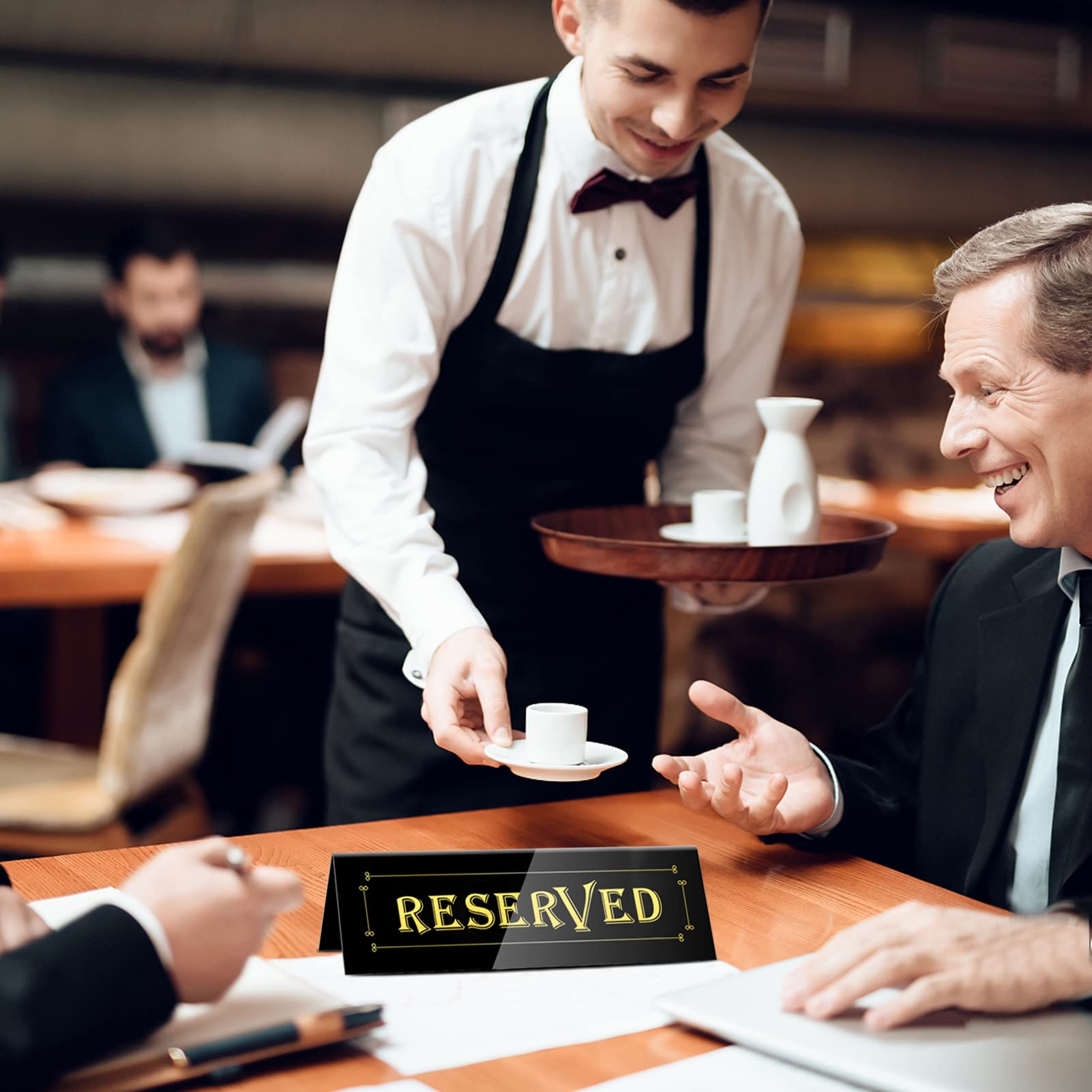 WATHFKCU WATHFKCU 20PCS Acrylic Reserved Table Signs for Weddings Restaurants Offices and Meetings - View 4 of 7