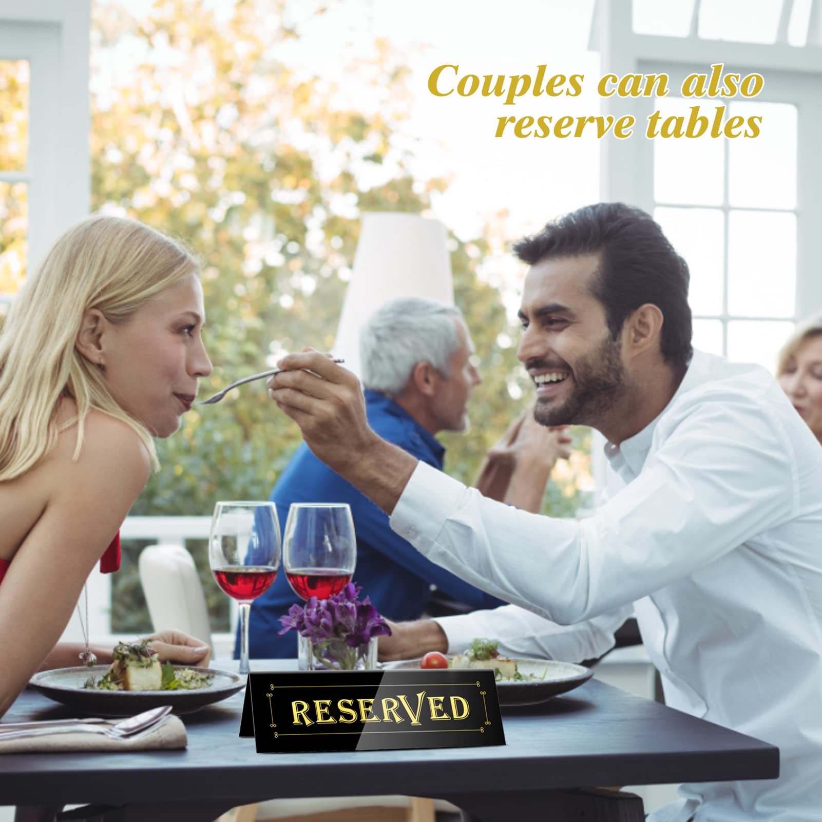 WATHFKCU WATHFKCU 20PCS Acrylic Reserved Table Signs for Weddings Restaurants Offices and Meetings - View 6 of 7