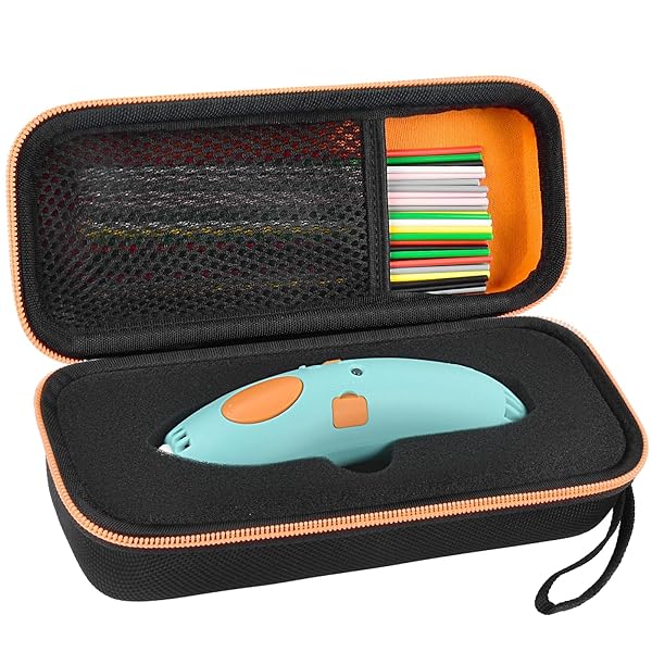 GWCASE GWCASE Storage Organizer for 3Doodler Start Essentials 3D Pen Set Kids Carrying Holder for Printing Pens and Accessories Black