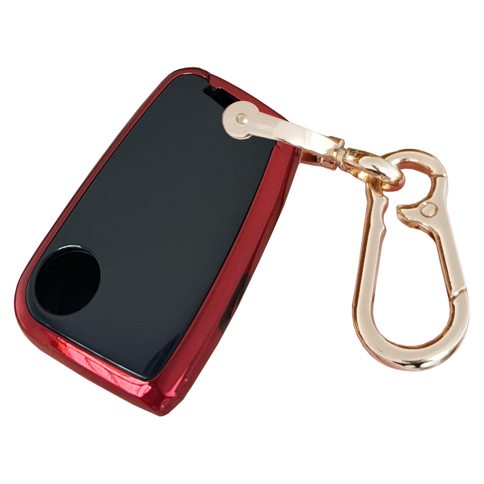 QIXIUBIA for Volkswagen Key Fob Cover Keyless Remote Smart Key Fob Shell with Keychain Fit for VW Volkswagen Atlas Jetta Passat Arteon Tiguan (Red) - View 5 of 6