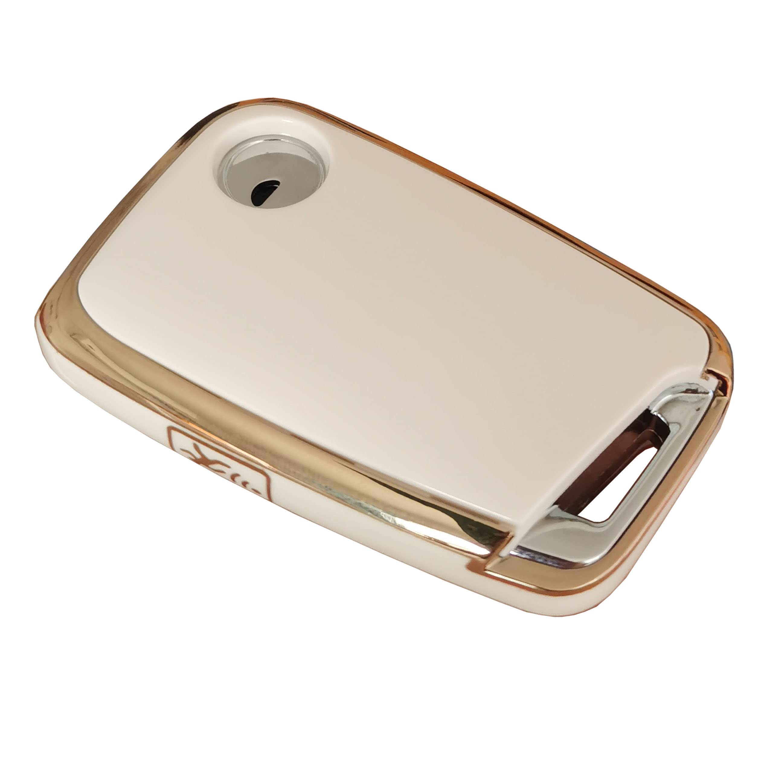 QIXIUBIA for Volkswagen Key Fob Cover Keyless Remote Smart Key Fob Shell with Keychain Fit for VW Volkswagen Atlas Jetta Passat Arteon Tiguan (White) - View 5 of 5