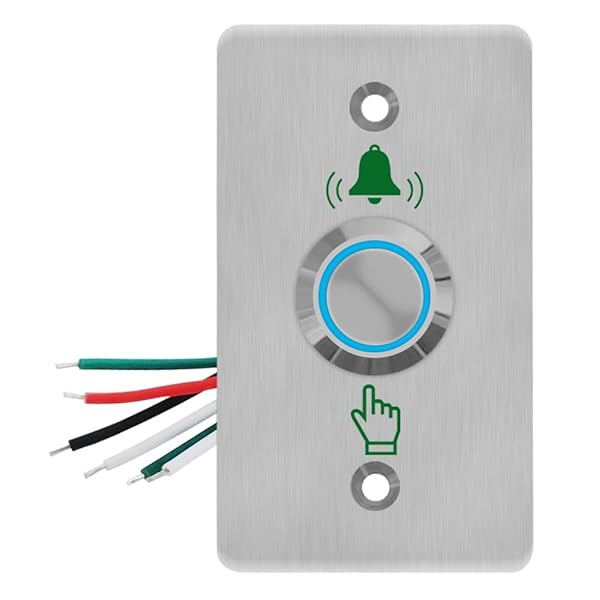 GAGALOR GAGALOR Waterproof Lighted Doorbell Button Switch LED Stainless Steel 86x50mm for Quick and Easy Installation