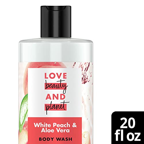 Love Beauty And Planet Love Beauty and Planet Plant-Based Body Wash: Smooth & Renew with White Peach & Aloe Vera - 92% Naturally Derived, Sulfate-Free, Cruelty-Free - View 5 of 5