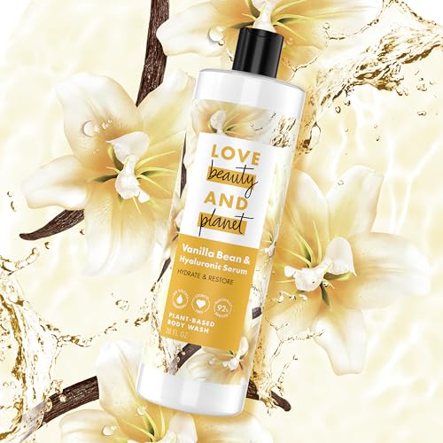 Love Beauty And Planet Love Beauty and Planet Vanilla Bean Body Wash: Hydrate & Restore with Hyaluronic Serum, Sulfate-Free & Cruelty-Free, 20 oz - View 4 of 7