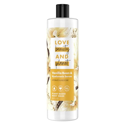 Love Beauty And Planet Love Beauty and Planet Vanilla Bean Body Wash: Hydrate & Restore with Hyaluronic Serum, Sulfate-Free & Cruelty-Free, 20 oz - View 3 of 7