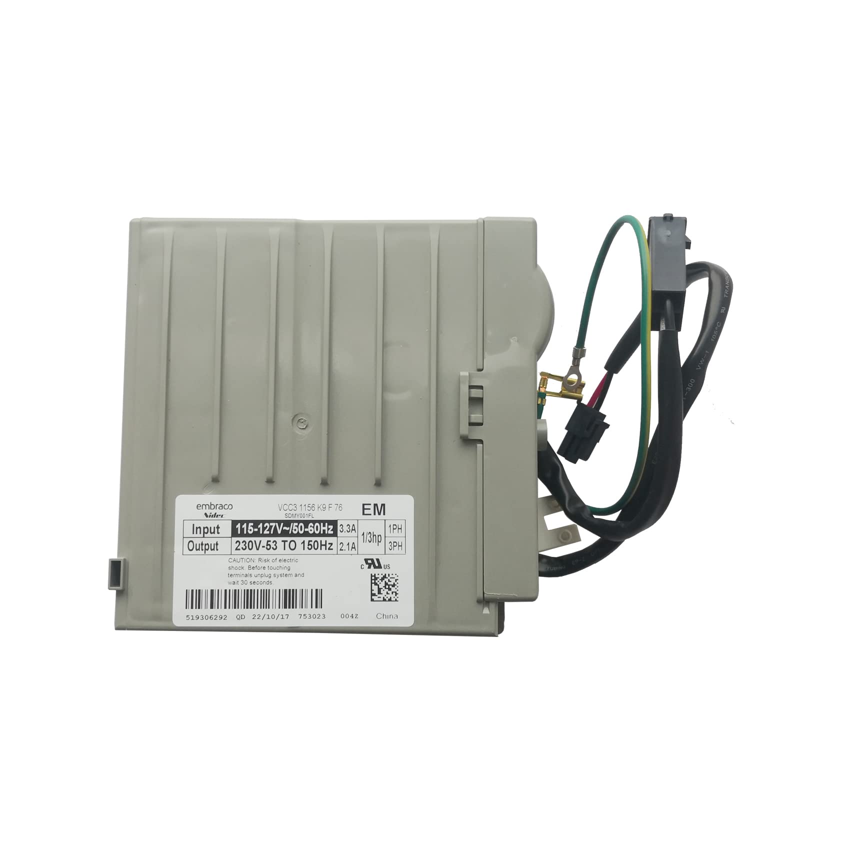 Upgraded WR49X10283 Refrigerator Inverter Replaces WR55X10490, WR55X10685, WR55X10979, W10893917, W10186719, VCC3 1156, OEM Part with 2 Years Warranty
