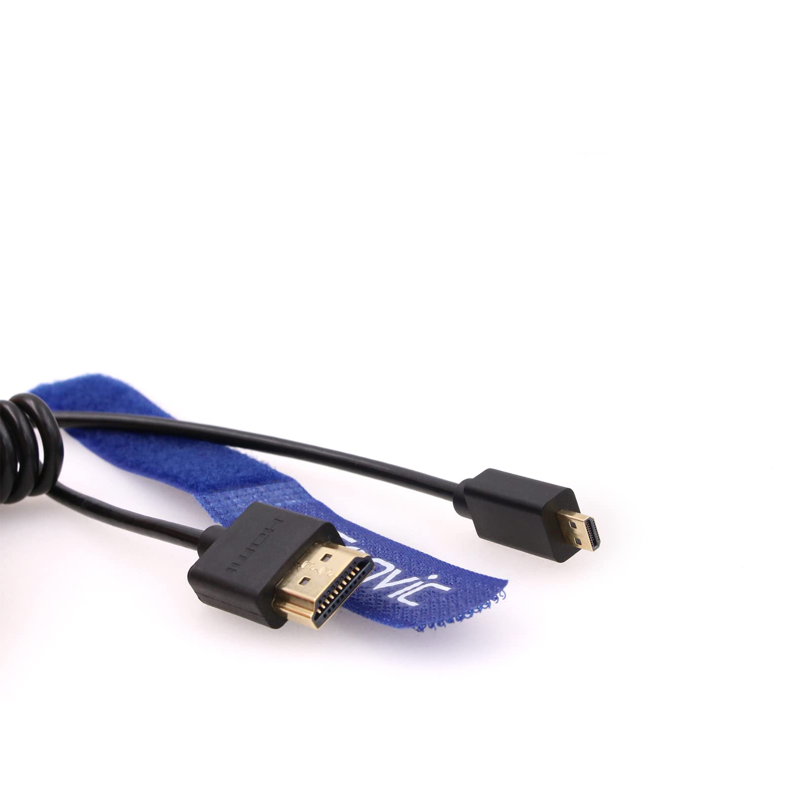 Eonvic 2.0 HDMI Coiled Cable 4K High Speed Male to Male Extender for Canon Sony Panasonic Cameras - View 3 of 7