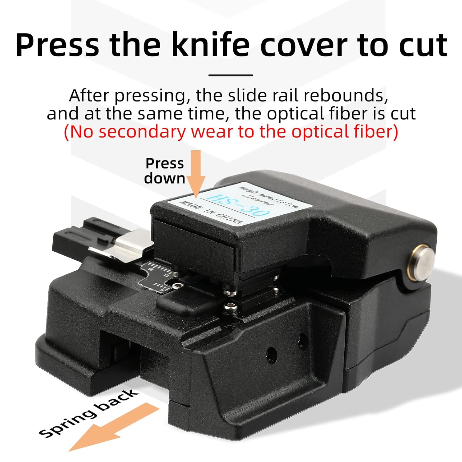 ANPTAIKE HS-30 Optical Fibre Cleaver CT-30 Fiber Cutter and Stripper for Efficient Fiber Optic Cable Preparation - View 4 of 9