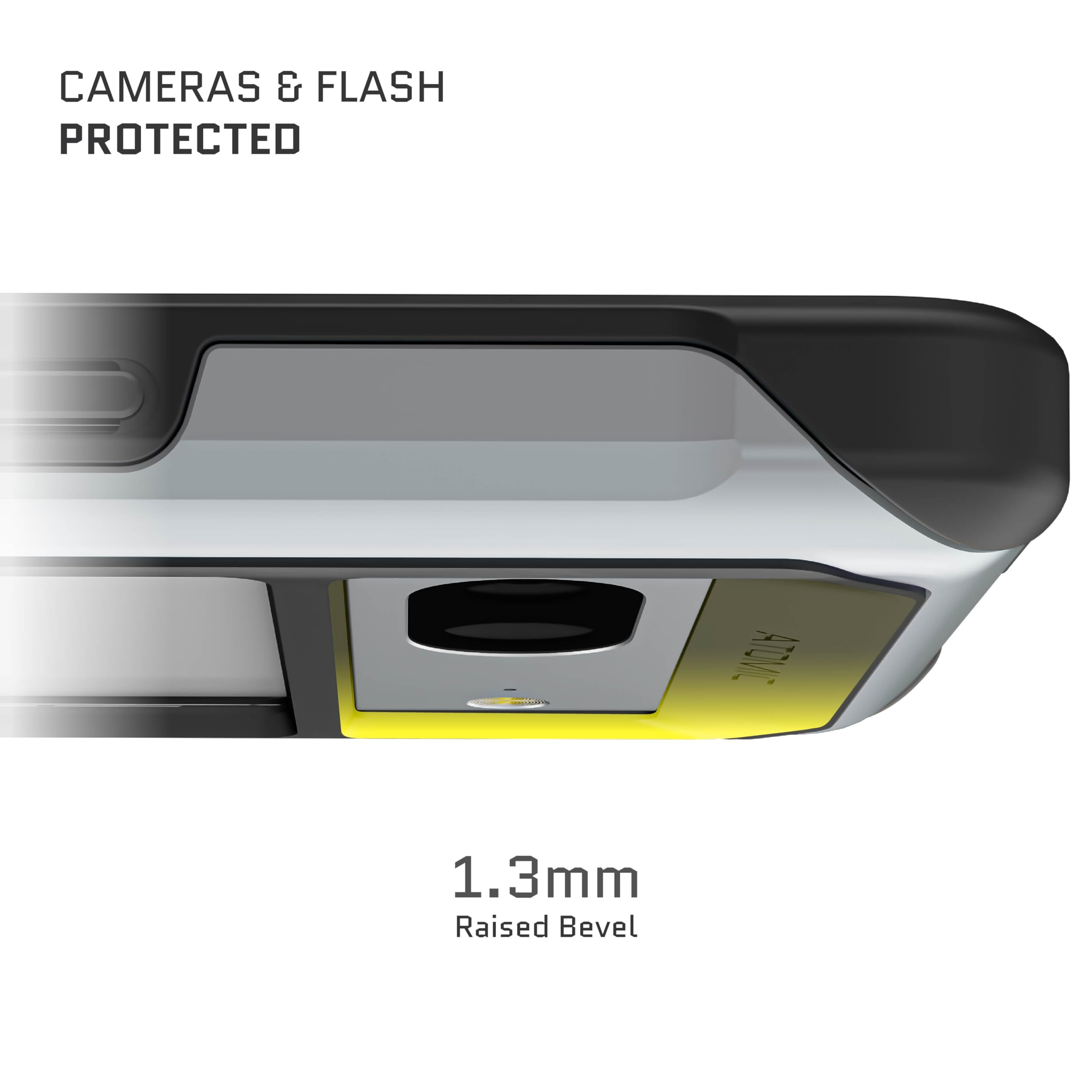 Ghostek ATOMIC Slim Clear Pixel 7 Case for Women Rugged Shockproof Protection with Aluminum Bumper Designed for 2022 Google Pixel 7 Pink - View 3 of 8