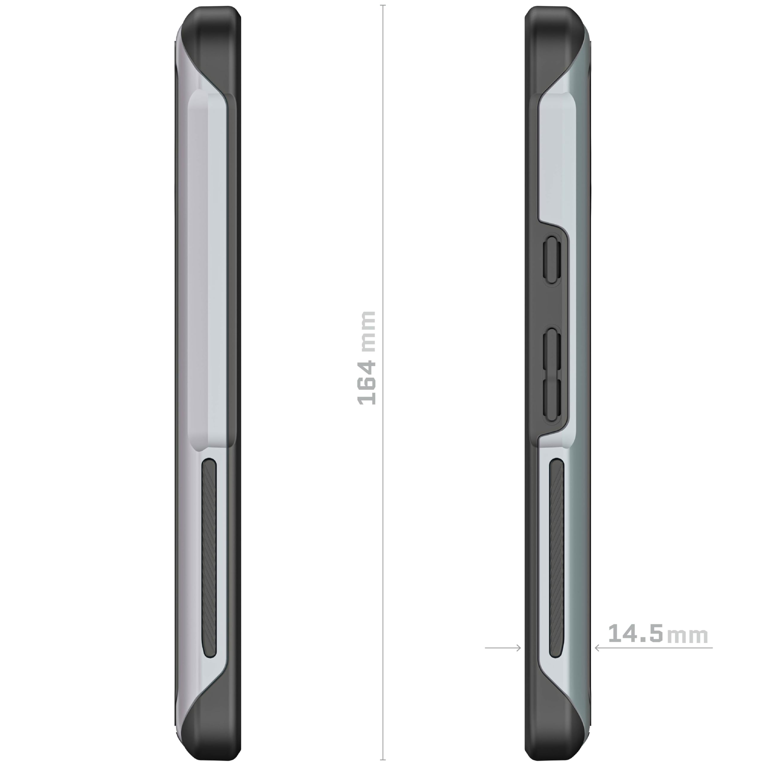 Ghostek ATOMIC Slim Clear Pixel 7 Case for Women Rugged Shockproof Protection with Aluminum Bumper Designed for 2022 Google Pixel 7 Pink - View 7 of 8