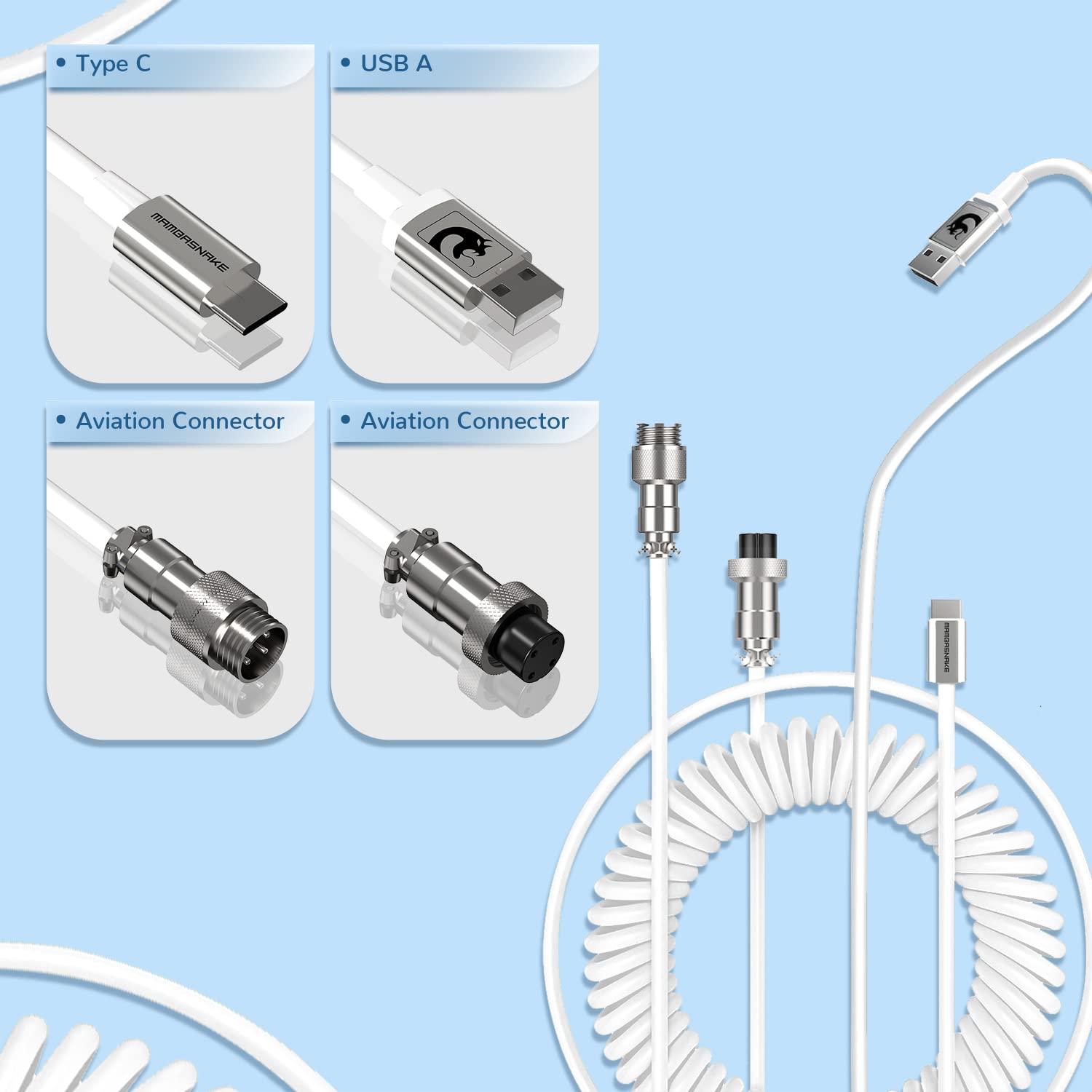 MAGIC-REFINER AK873 Gaming Keyboard,Rainbow Led Backlit,Hot-Swappable Blue Switch,PBT Keycap,75% TKL Layout,Ergonomic Mechanical Keyboard with Custom - View 6 of 9