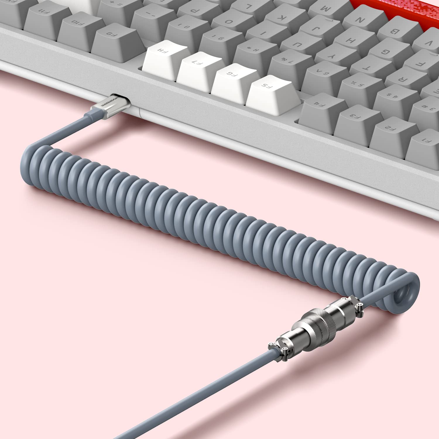 Magic-Refiner AK873 Gaming Keyboard,Rainbow Led Backlit,Hot-Swappable Linear Red Switch,PBT Keycap,75% TKL Layout,Ergonomic Mechanical Keyboard with - View 8 of 9