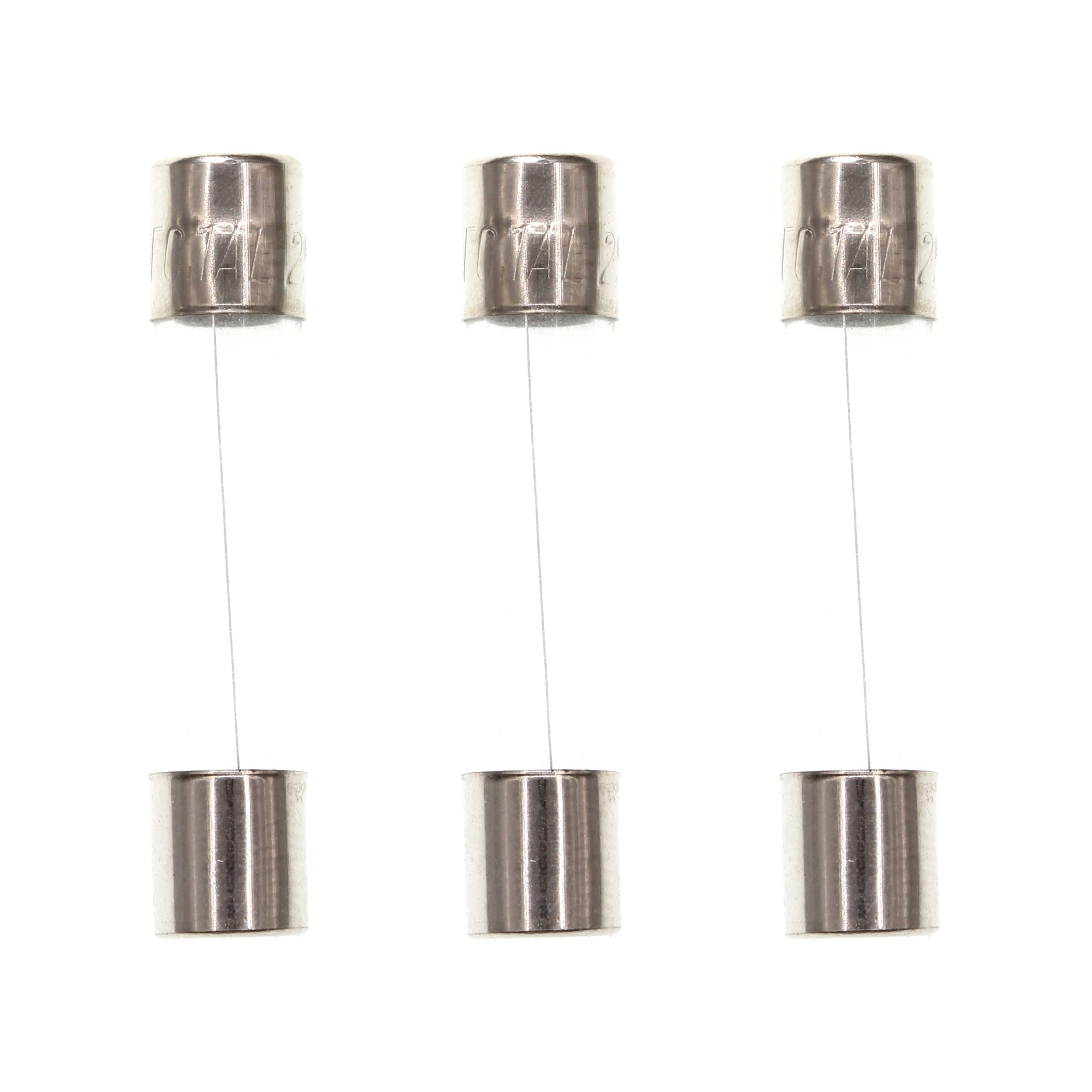 HUABAN 25 Pieces F0.1AL250V 0.1A 0.1 Amp 250V 6 * 30mm Fast-Blow Glass Fuse