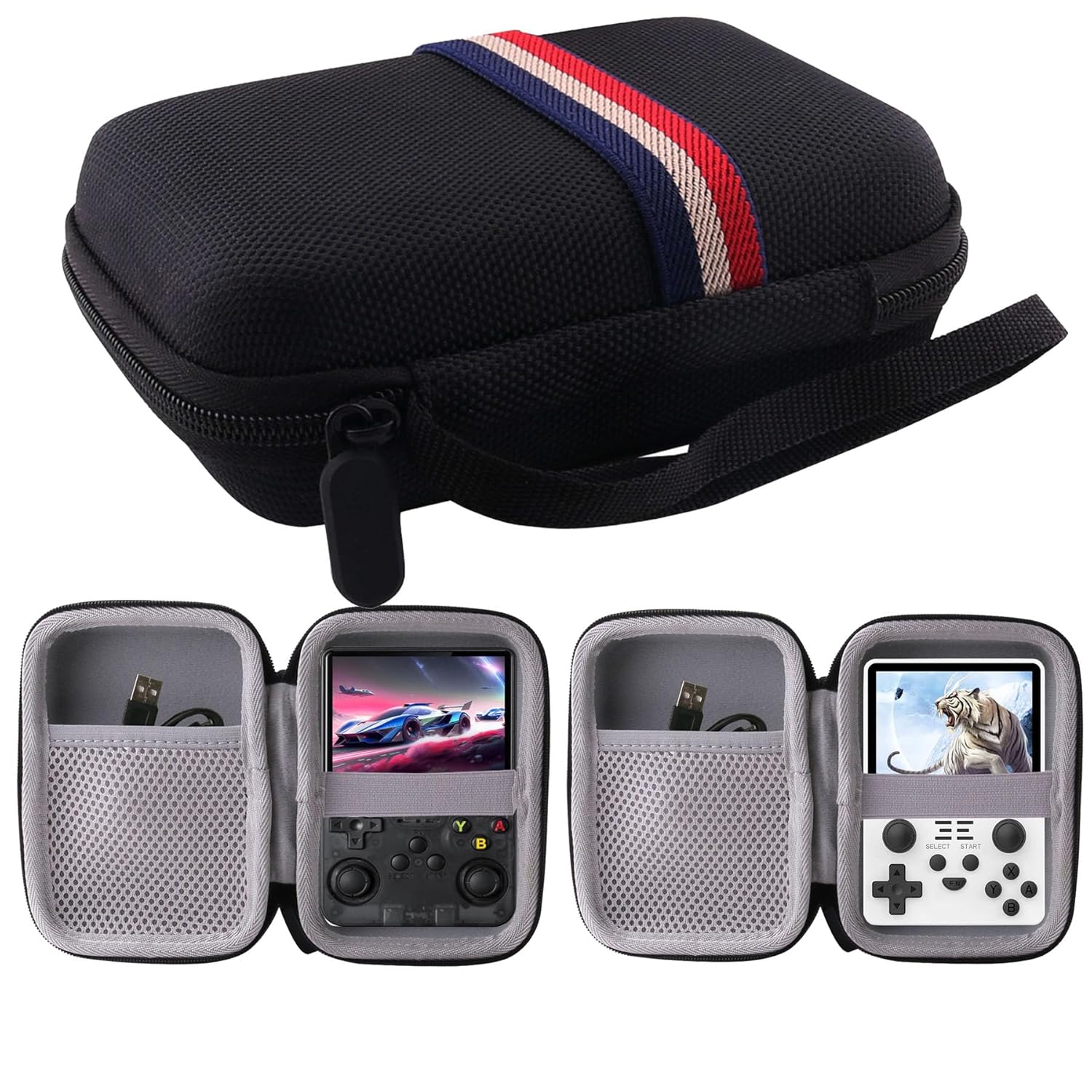 WERJIA WERJIA Hard Carrying Case for RG353V and 30000 in 1 R40S PRO K36 Handheld Game Console Durable Protection and Travel Solution - View 6 of 6