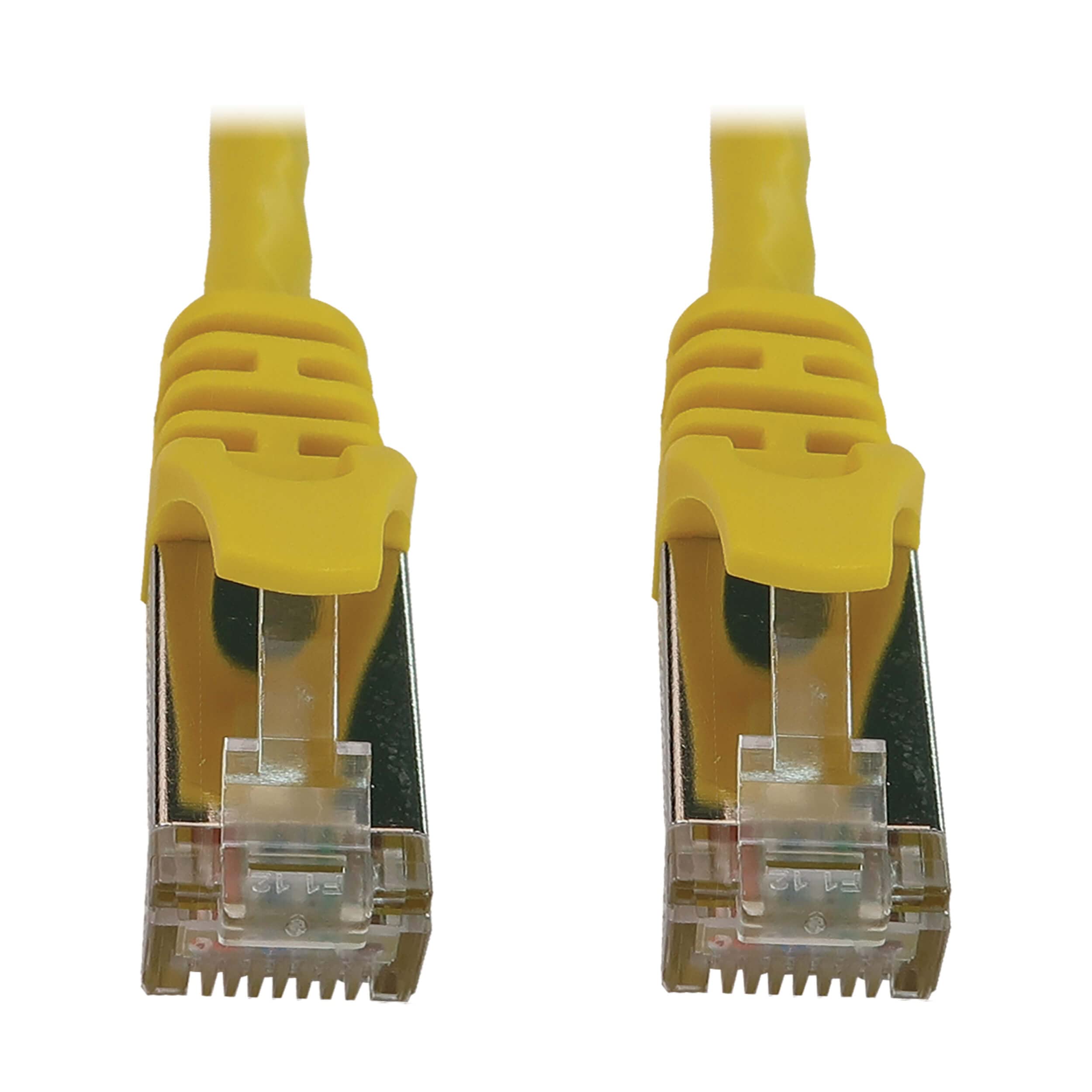 Tripp Lite Cat6a 10G Ethernet Cable - Snagless Slim STP, 3ft Yellow RJ45 Patch Cable with Warranty