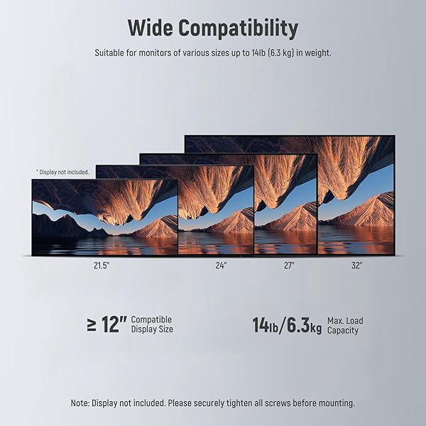 NEEWER NEEWER Monitor Mount Adapter with VESA Mount, Aluminum Alloy Light Stand Adapter Dual 360Â° Ball Joint M4 Screw &amp; 5/8&amp;quot; Receiver for Impact Screen Outdoor TV Stand, Max Load 14lb/6.3kg, MA001 - View 5 of 9