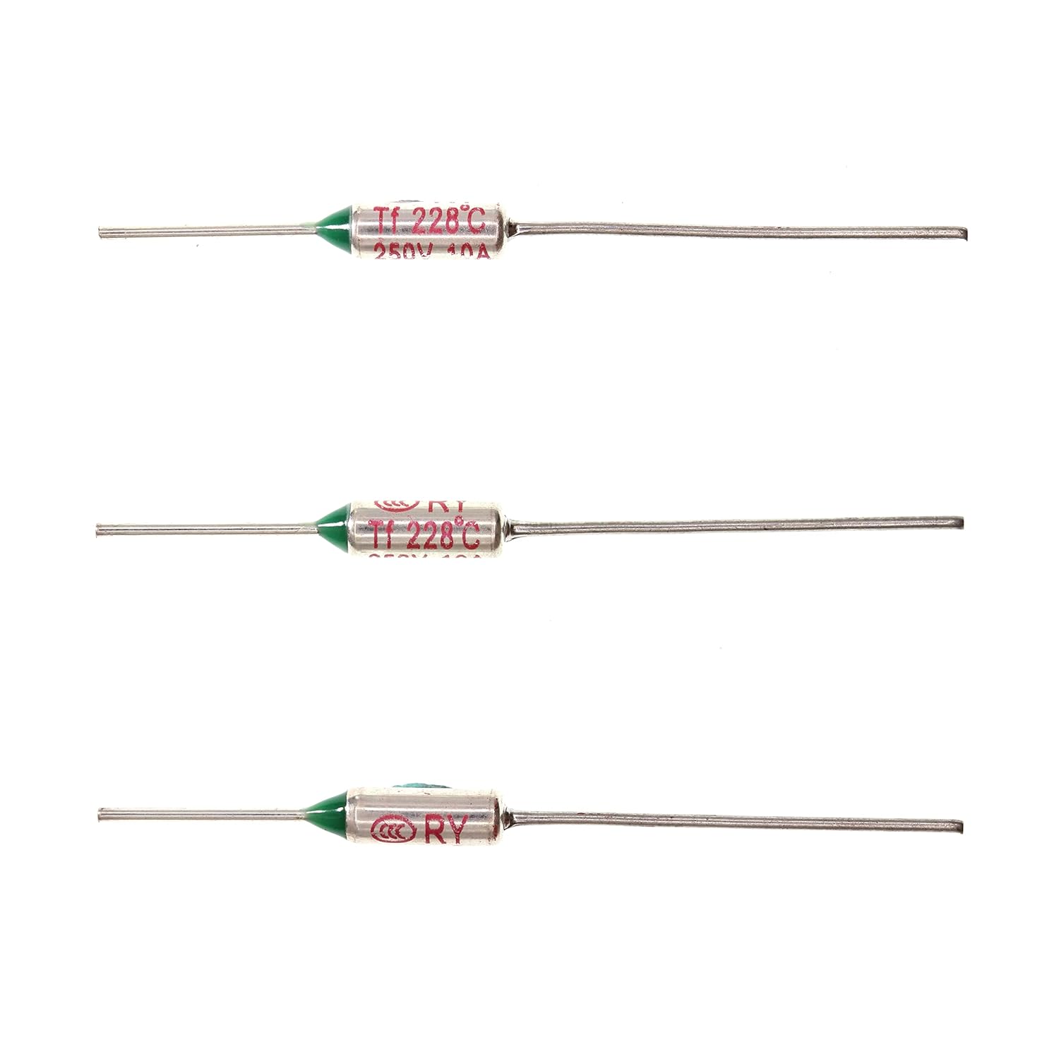 HUABAN HUABAN 10 Pieces Metal Temperature Thermal Fuse RY133 133 Degrees Celsius 10A 250V High Quality Safety Device - View 2 of 9