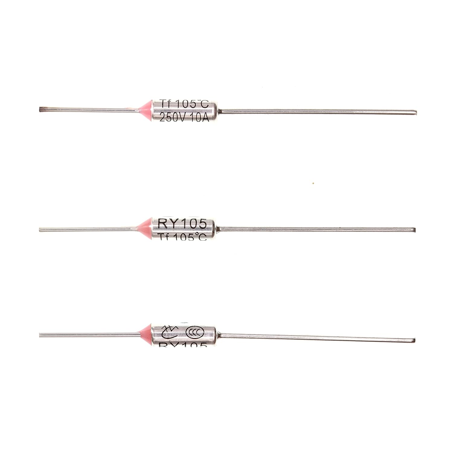 HUABAN HUABAN 10 Pieces Metal Temperature Thermal Fuse RY133 133 Degrees Celsius 10A 250V High Quality Safety Device - View 8 of 9
