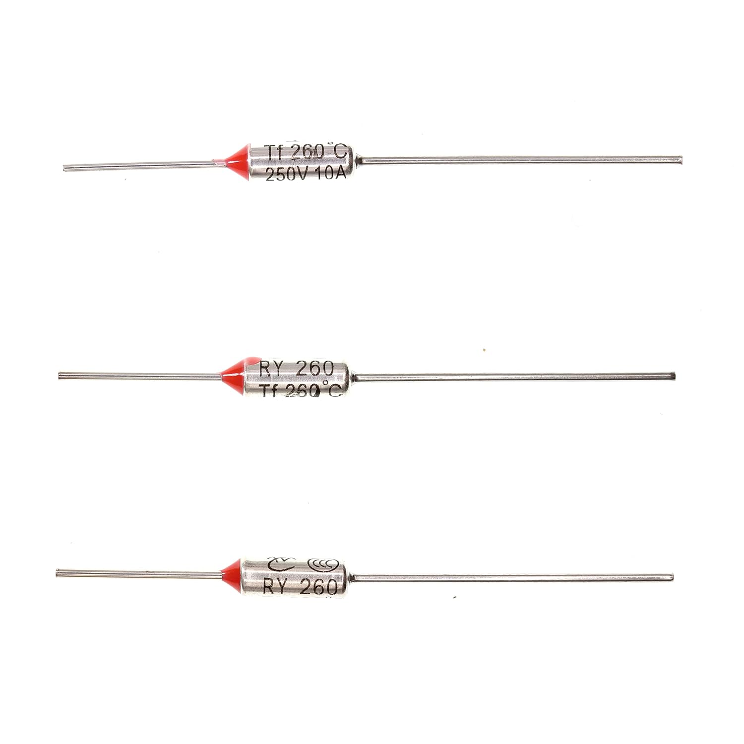 HUABAN HUABAN 10 Pieces Metal Temperature Thermal Fuse RY133 133 Degrees Celsius 10A 250V High Quality Safety Device - View 9 of 9