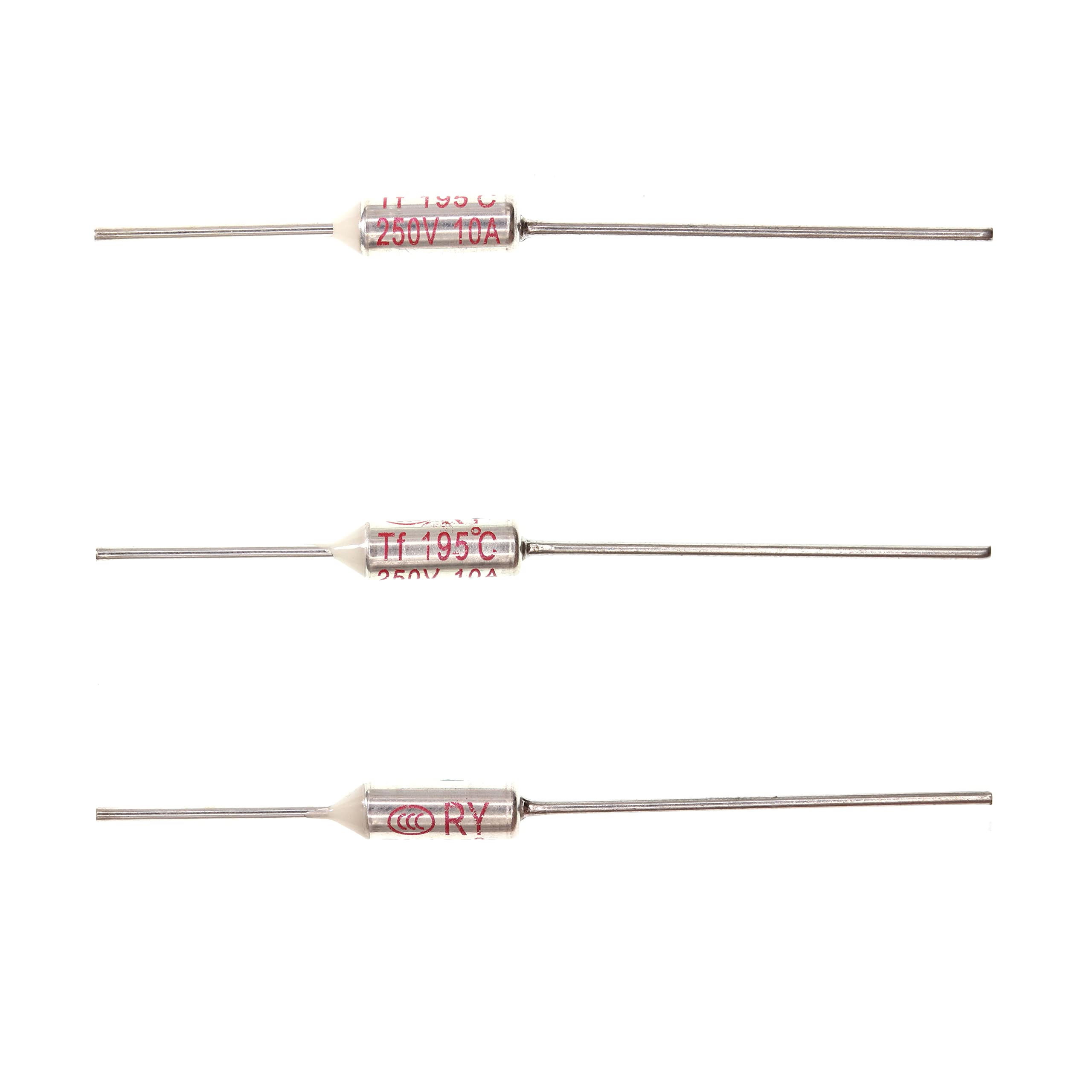 HUABAN 10 Pieces Metal Temperature Thermal Fuse RY195 195 ? 383 ? 10A 250V