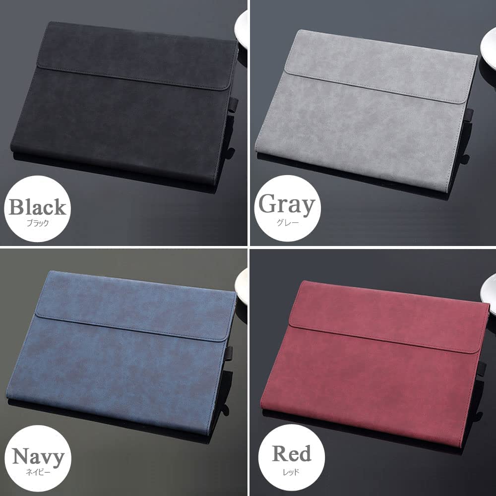 QIYIBOCASE Protective Case for Surface Pro 11 10 9 Shockproof Folio Flip Rugged Cover Compatible with Type Cover Military Grade with Pen Holder Black - View 7 of 8