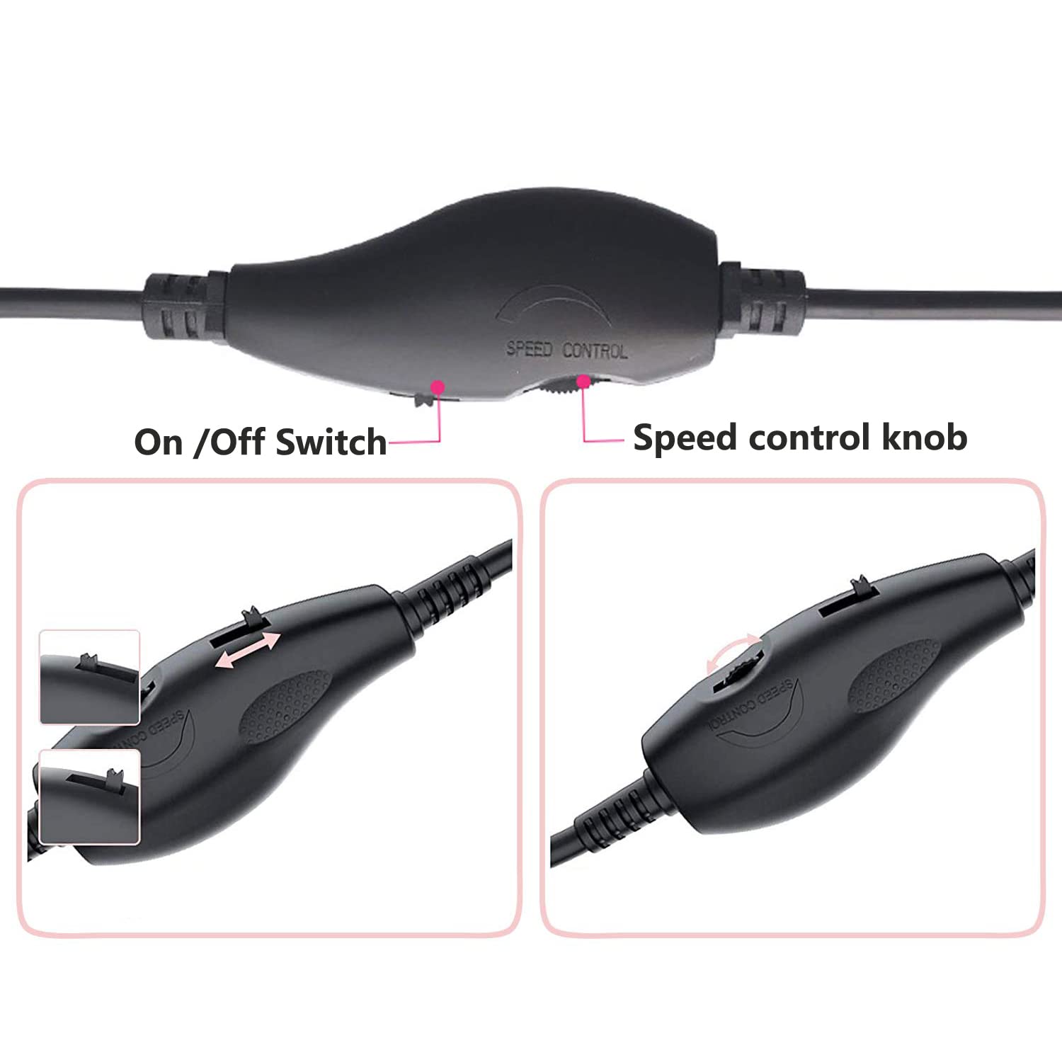 Delinx 12V Fan Speed Controller USB 5V to DC 12V Adapter Adjustable 5-12V with 3/4 Pin Fan Connector Cable 4.8ft Length - View 2 of 6