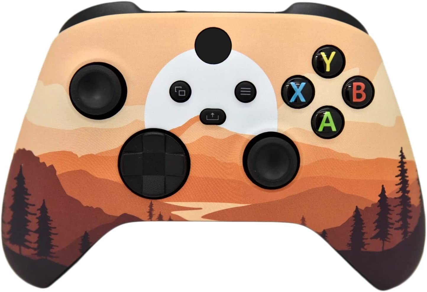 ProControllers LLC Wireless Custom Controller for PC Windows 10 Series X/S One Mountain Sunset Design