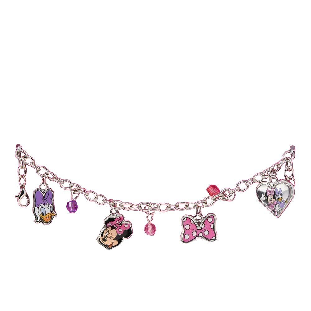 Disney Shop Disney Minnie Charm Bracelet: Metal Charms & Jelly Beads for a Magical Accessory
