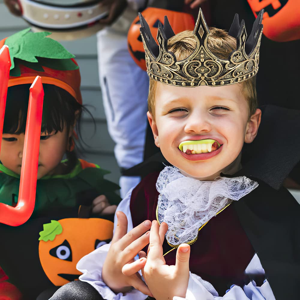 USTOTOP USTOTOP 2pcs Royal Foam King Crown 3D Medieval Headdress Props for Cosplay and Costume Parties - View 6 of 8