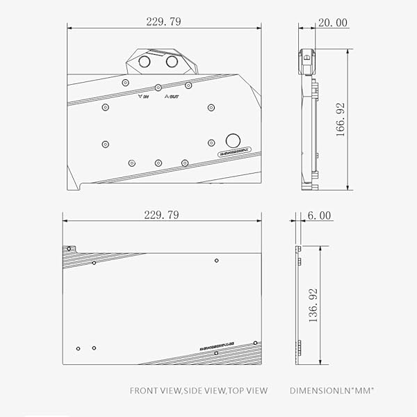 YXHGeeek Premium Copper GPU Water Cooling Block for Gigabyte GeForce RTX 4090 - 5V ARGB LED & Backplate Included - View 2 of 6