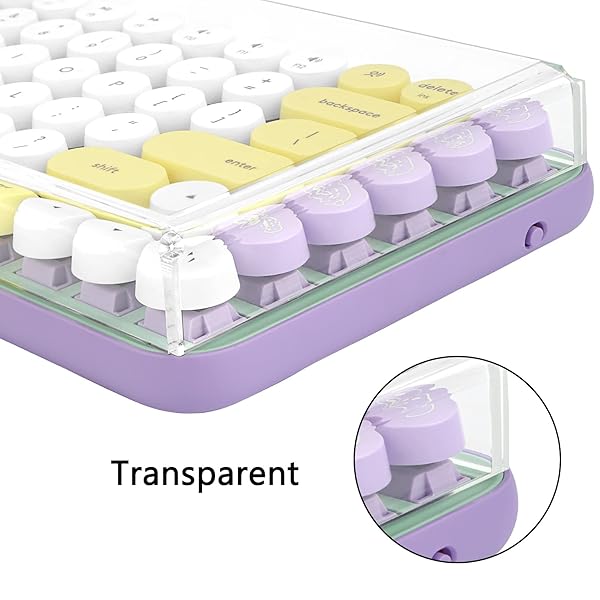 GEEKRIA Geekria Keyboard Dust Cover for 75% Compact 84 Key Keyboards Compatible with Logitech MX Mechanical Mini Keychron K2 Clear Acrylic - View 5 of 8
