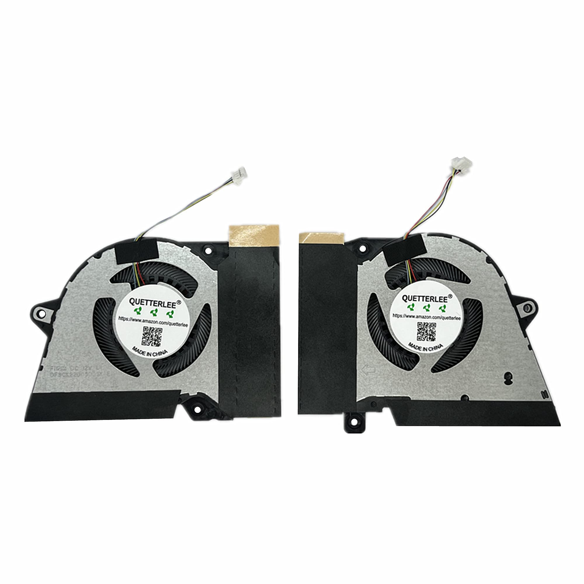 QUETTERLEE Laptop CPU GPU Cooling Fan for ASUS Rog Zephyrus G14 GA401 Series High Performance Replacement Fan