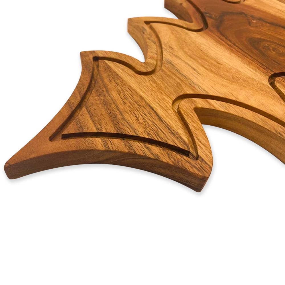 Affinity Decor Affinity Decor Christmas Tree Cutting Board Kitchen Wood Charcuterie Tray 13L x 9W Perfect for Holiday Entertaining and Festive Serving - View 6 of 9