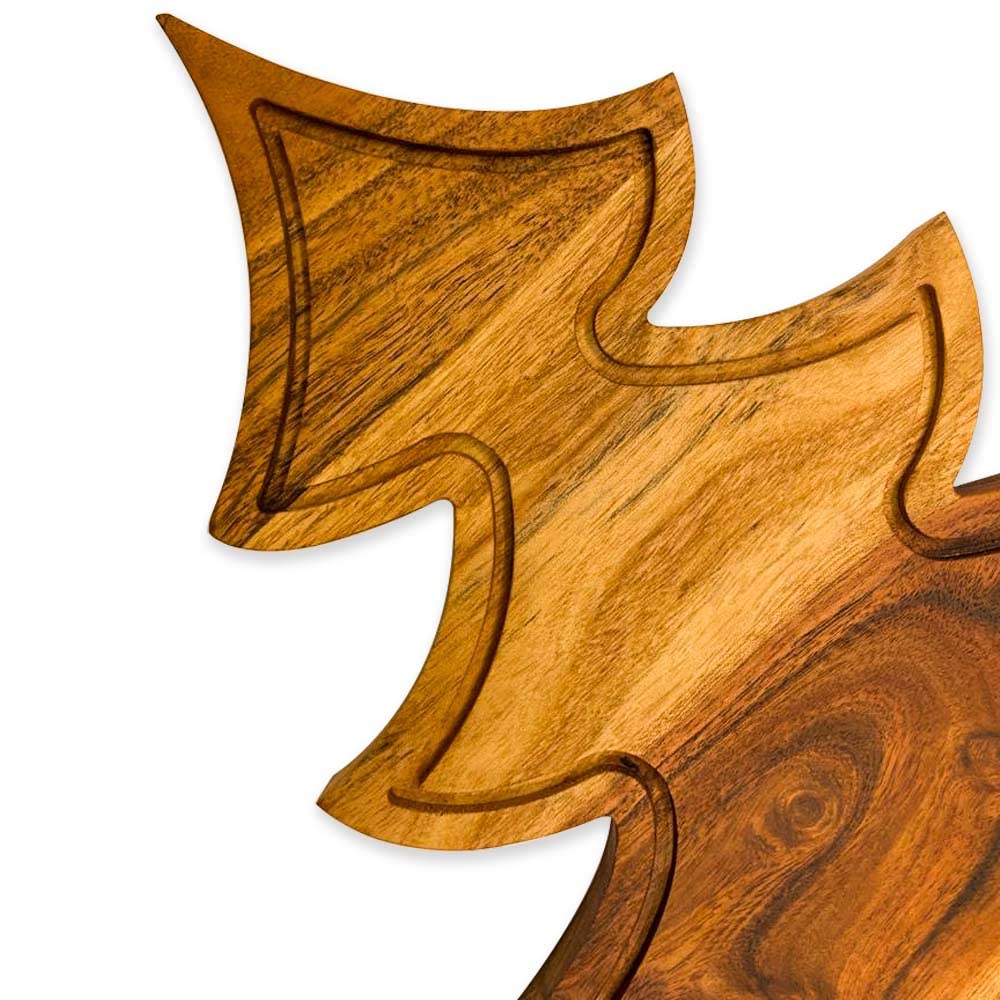 Affinity Decor Affinity Decor Christmas Tree Cutting Board Kitchen Wood Charcuterie Tray 13L x 9W Perfect for Holiday Entertaining and Festive Serving - View 8 of 9