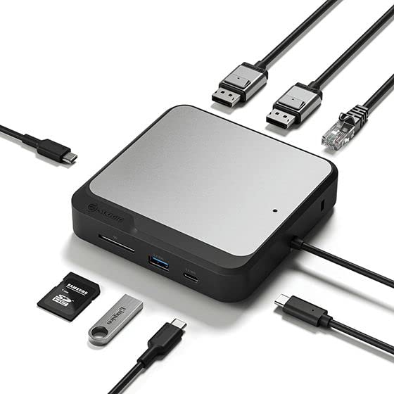 ALOGIC ALOGIC 7-in-1 Dual 4K Docking Station: USB-C, DisplayPort, 100W PD for Windows/Mac/Chrome - Compact & Versatile