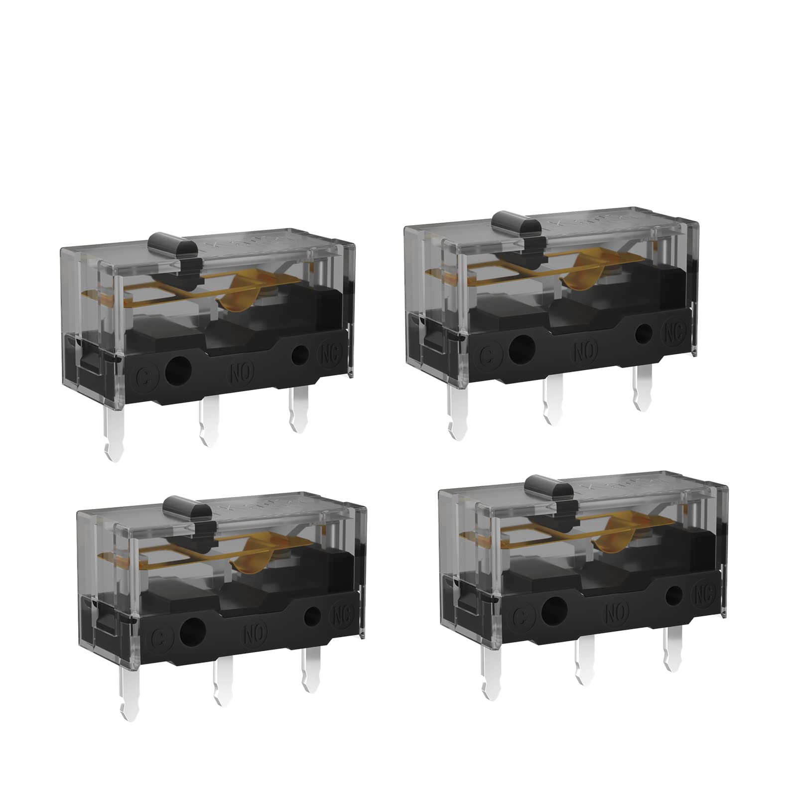 KAILH GM4.0 GM8.0 Micro Switch 60M 80MLife Gaming Mouse Micro Switch 3 Pin Black Mice Left Right Button GM 4.0 8.0 (Red 4pcs GM4.0)