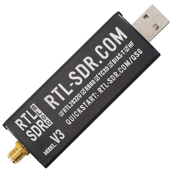 RTL-SDR Blog RTL-SDR Blog V3 R860 RTL2832U 1PPM TCXO SMA Dongle - High-Performance Software Defined Radio