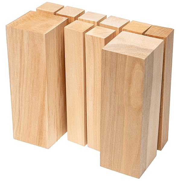 BeaverCraft BeaverCraft BW10 Alder Wood Carving Blocks for Whittling Unfinished Wooden Block for Crafts and Carving Projects