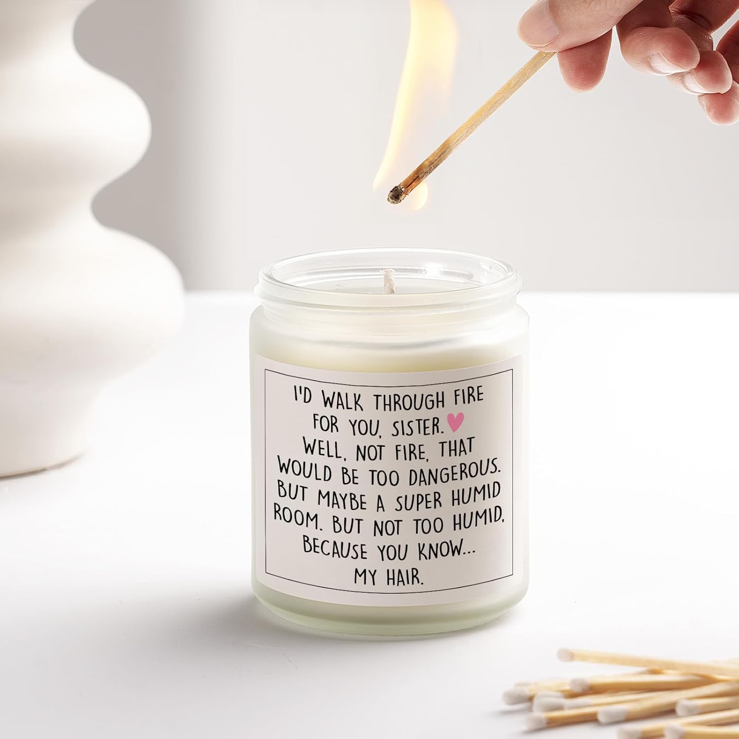 Petalsun Handmade Lavender Soy Wax Candle 7oz Perfect Sister Birthday Gift or Mothers Day Gift for Sister-in-Law - View 3 of 7