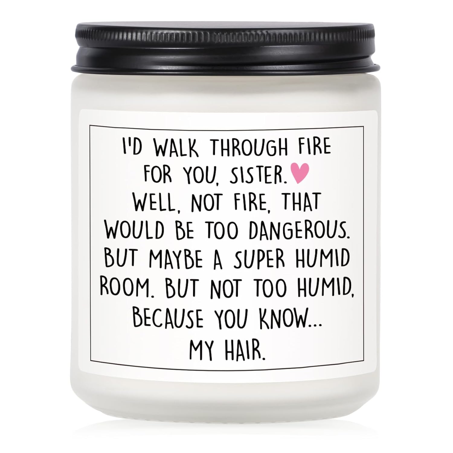 Petalsun Handmade Lavender Soy Wax Candle 7oz Perfect Sister Birthday Gift or Mothers Day Gift for Sister-in-Law