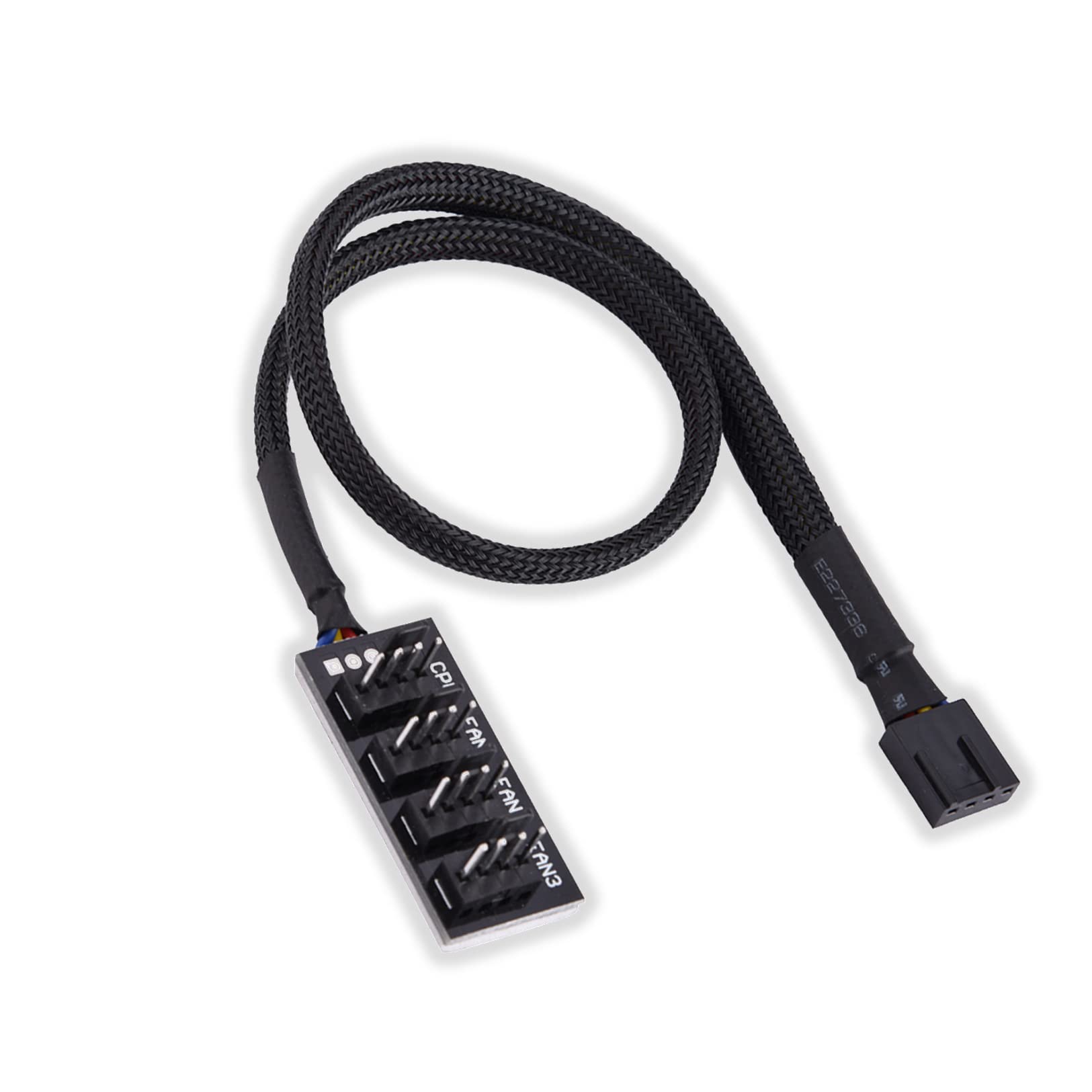 PWM Fan Hub Splitter for PC Supports 4 Fans with Speed Control and PWM Function for Efficient Cooling Components