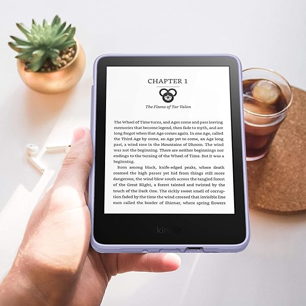 FINTIE Fintie Hybrid Slim Case for 6 Inch All New Kindle 11th Generation 2024 2022 Release Transparent Back Shockproof Cover Lilac Marble - View 10 of 11