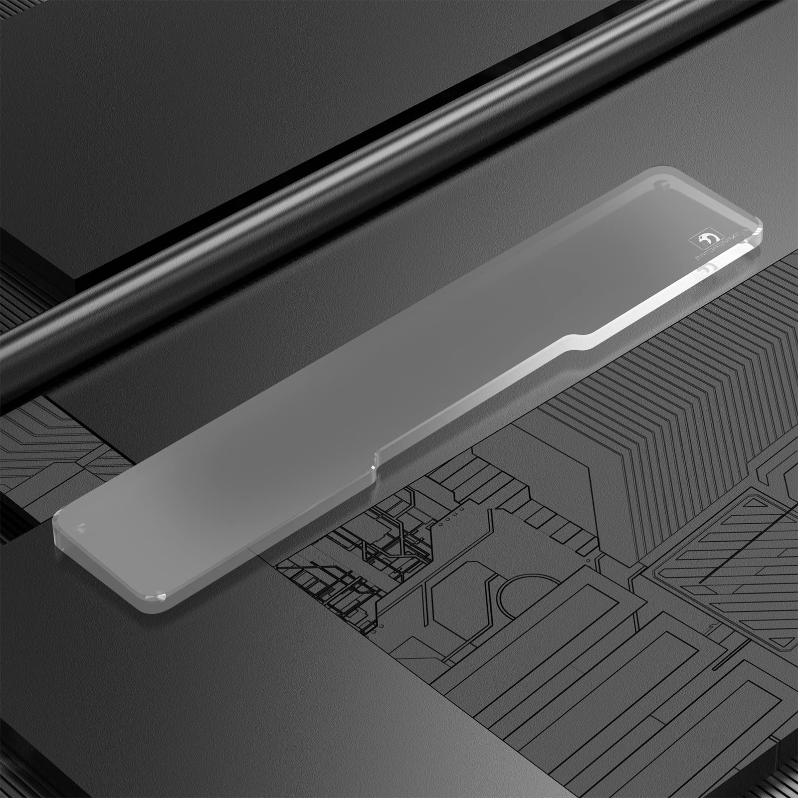 SELORSS Acrylic Keyboard Wrist Rest - Full Size 100% Keyboard- Mechanical Keyboards Ergonomic Palm Rest for Computer Keyboard,Anti-Slip Base,Wrist - View 6 of 8