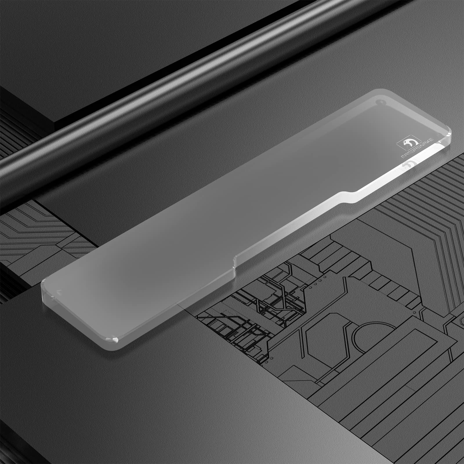 SELORSS Acrylic Keyboard Wrist Rest - TENKEYLESS (TKL) 80% Keyboard- Mechanical Keyboards Ergonomic Palm Rest for Computer Keyboard,Anti-Slip - View 6 of 9