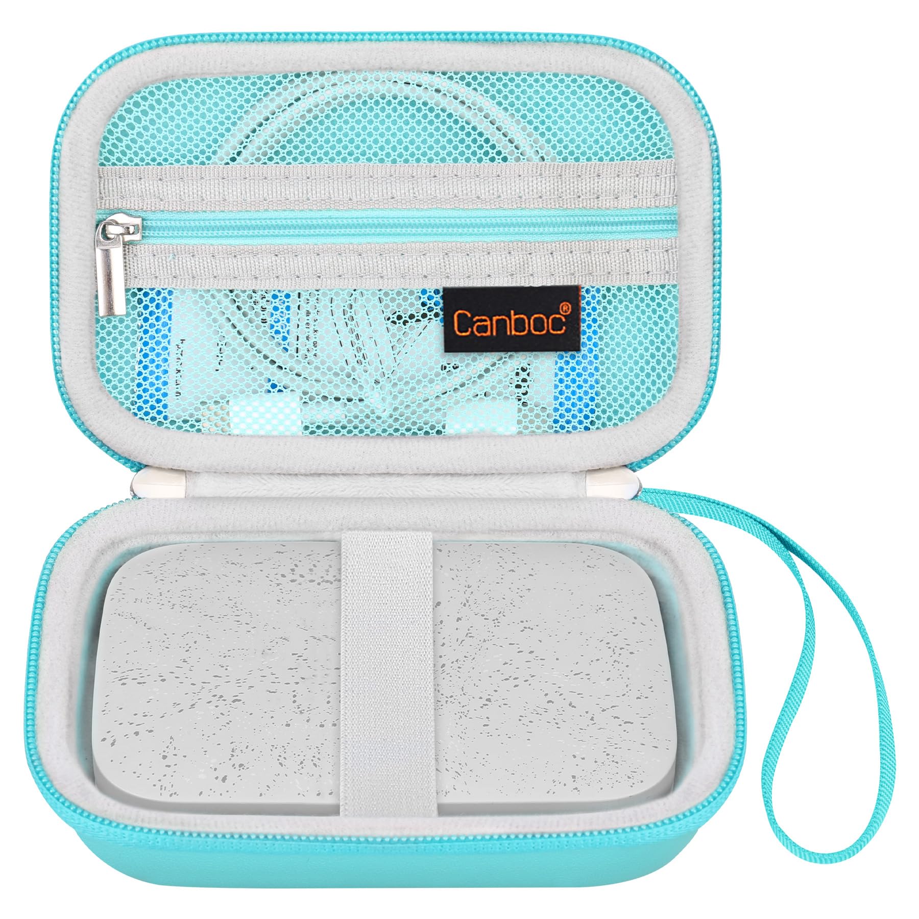 Canboc Carrying Case for HP Sprocket 2x3 Instant Smartphone Printer, Wireless Mobile Photo Printer, Zipper Mesh Bag fits Photo Paper Cable, Green