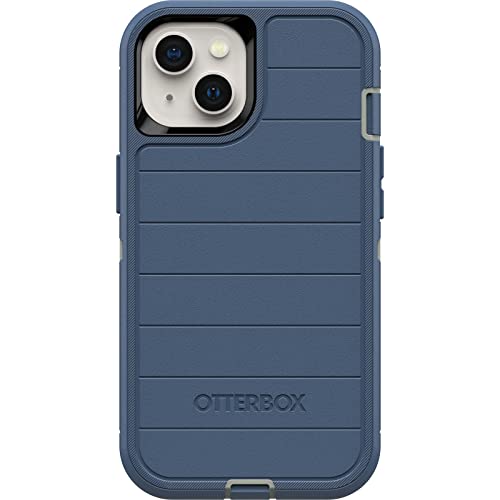 OtterBox OtterBox Defender Series Screenless Edition Case for iPhone 13 with Holster Clip and Microbial Defense in Fort Blue - View 5 of 11