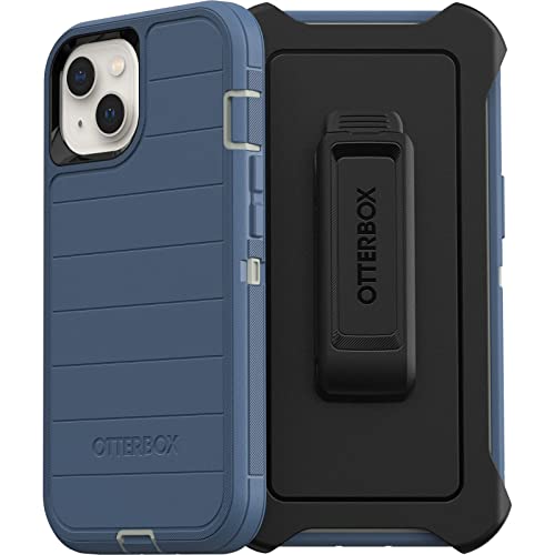 OtterBox OtterBox Defender Series Screenless Edition Case for iPhone 13 with Holster Clip and Microbial Defense in Fort Blue - View 3 of 11