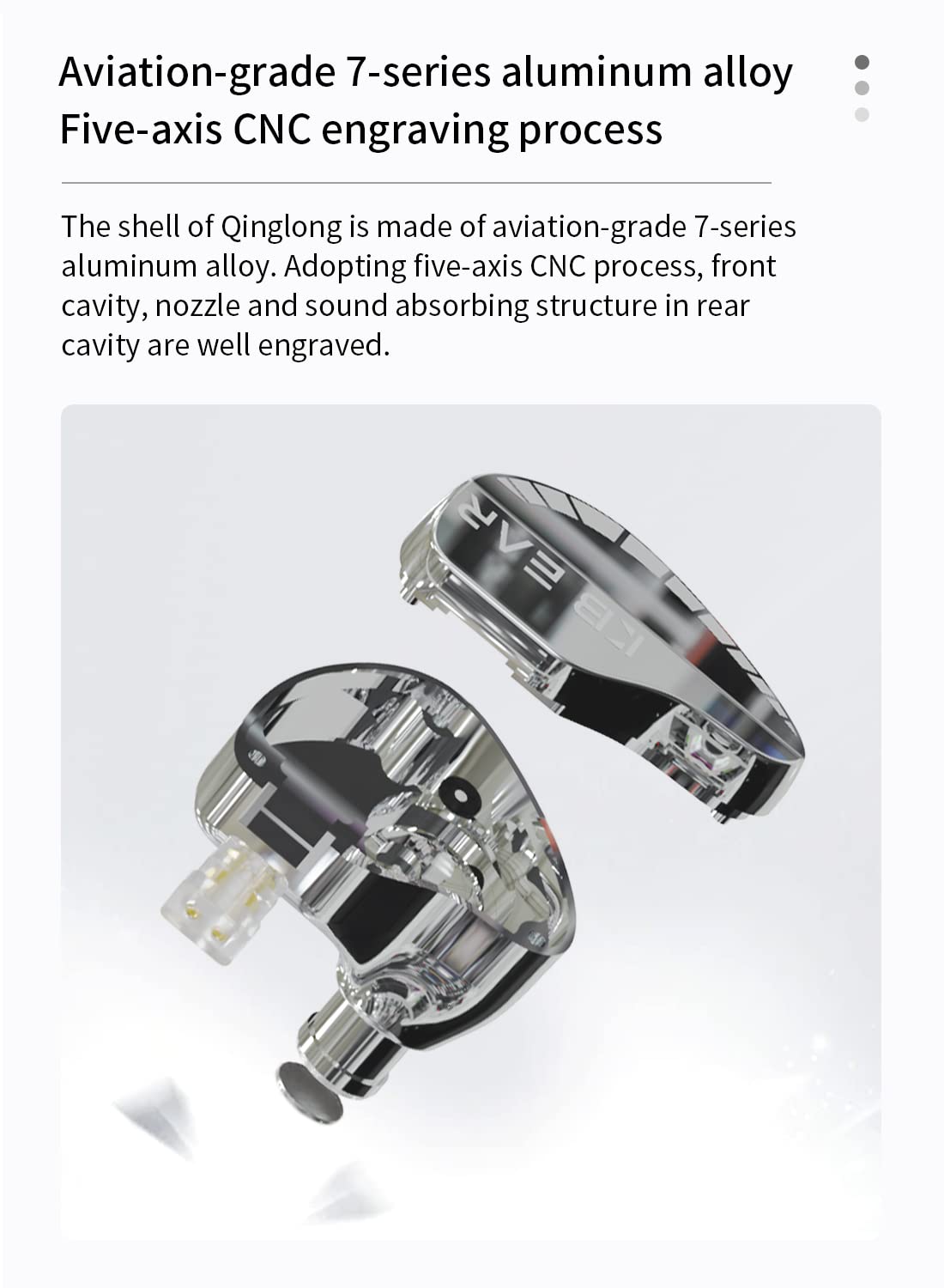 KBEAR Qinglong In Ear Wired Headphone No Mic,PU+PEEK Double-Layer Composite Diaphragm in Ear Monitor Stage IEM Headphone ,Noise Cancellation HiFi - View 3 of 7