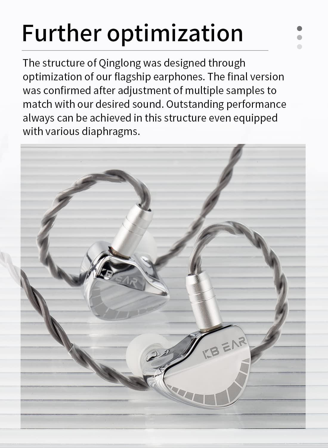 KBEAR Qinglong In Ear Wired Headphone No Mic,PU+PEEK Double-Layer Composite Diaphragm in Ear Monitor Stage IEM Headphone ,Noise Cancellation HiFi - View 5 of 7